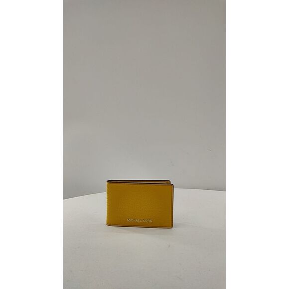 Michael Kors Handbags - Michael Kors Women Cooper Saffiano Leather Billfold Wallet Yellow